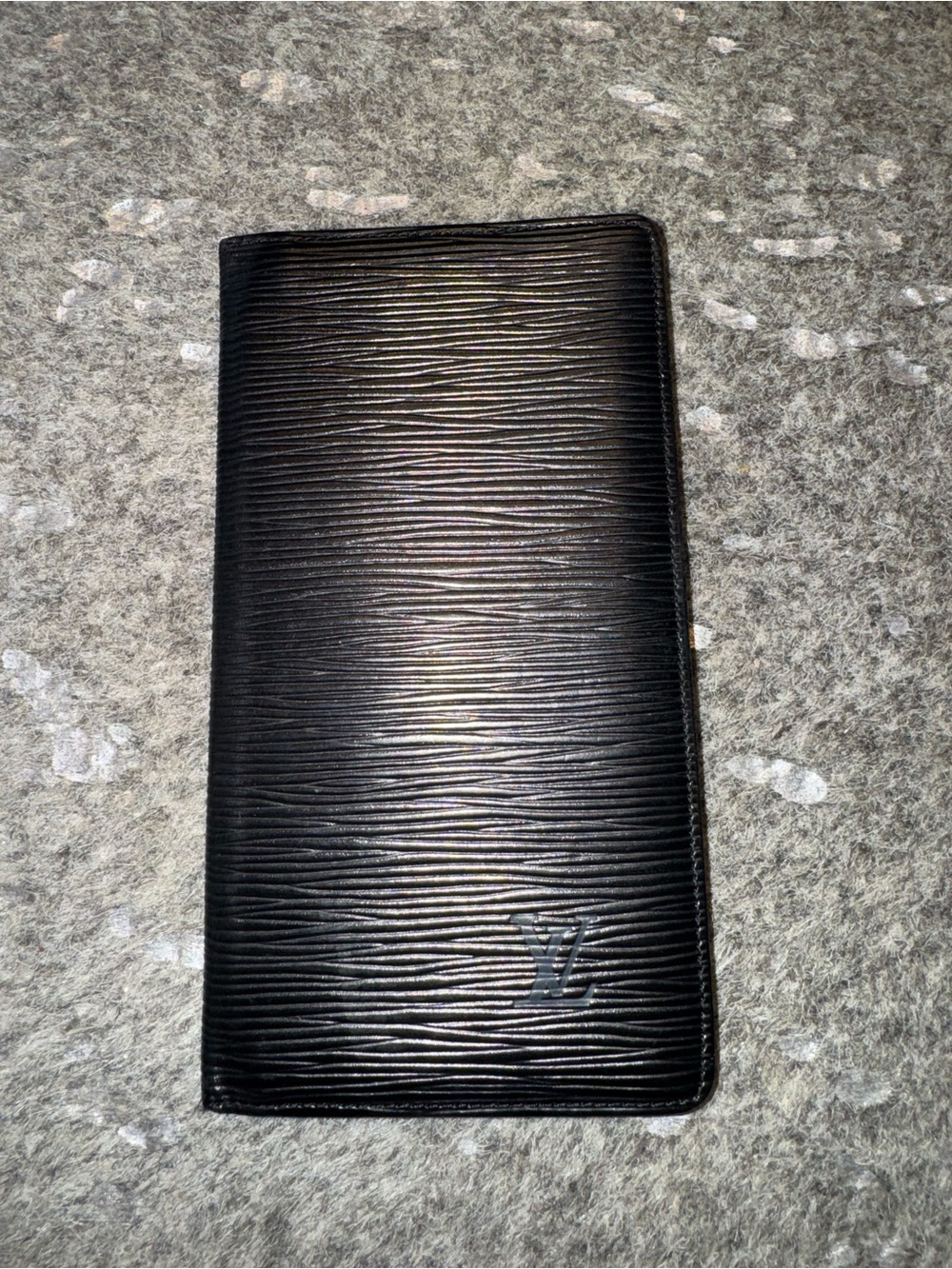 Louis Vuitton Black Epi Leather Long Wallet